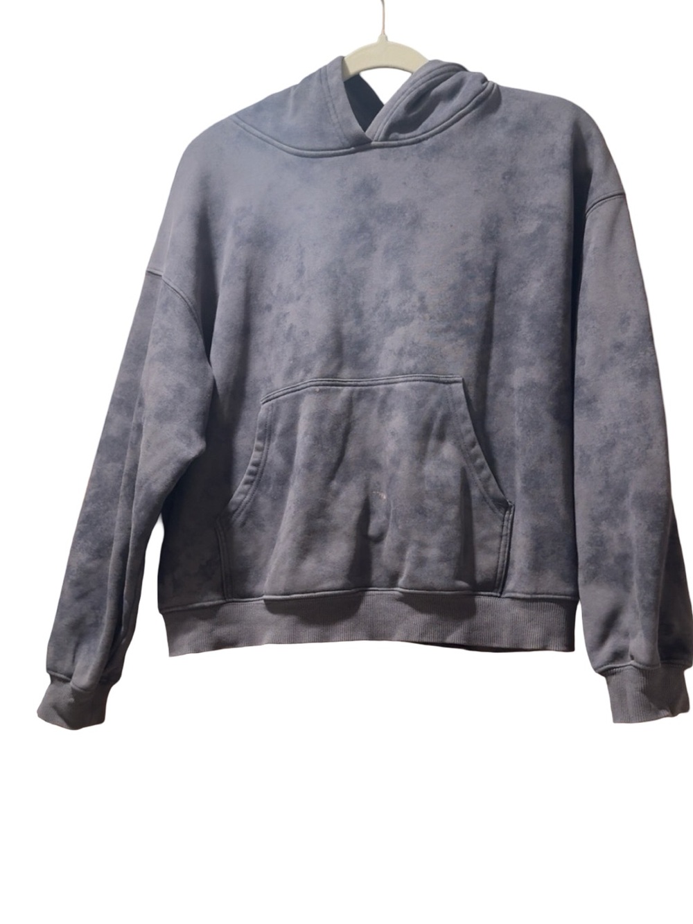 Fabletics Washed Gray Hooded Sweater